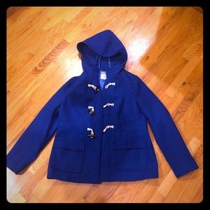 MINT Condition Blue Old Navy Pea Coat with Hood